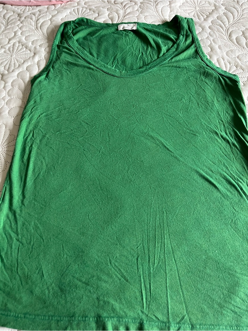 T.La Green Scoop Neck Tank Top